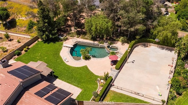 469 Grinnel Ct, Simi Valley, CA 93065 - bird's eye view of a pool area