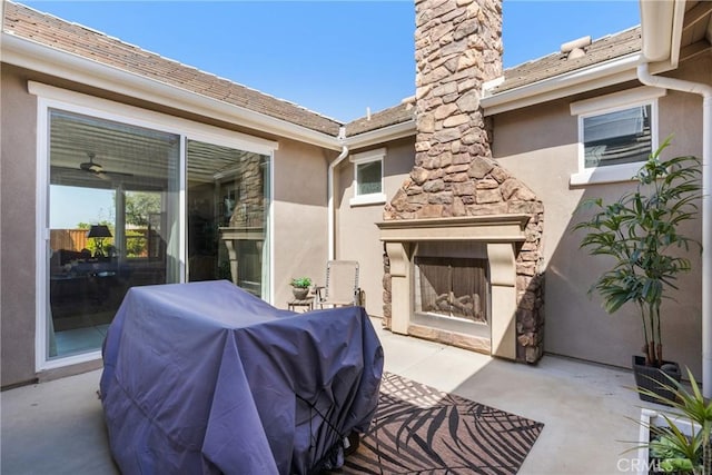 905 Romneya Ln, Santa Maria, CA 93455 - view of patio with exterior fireplace