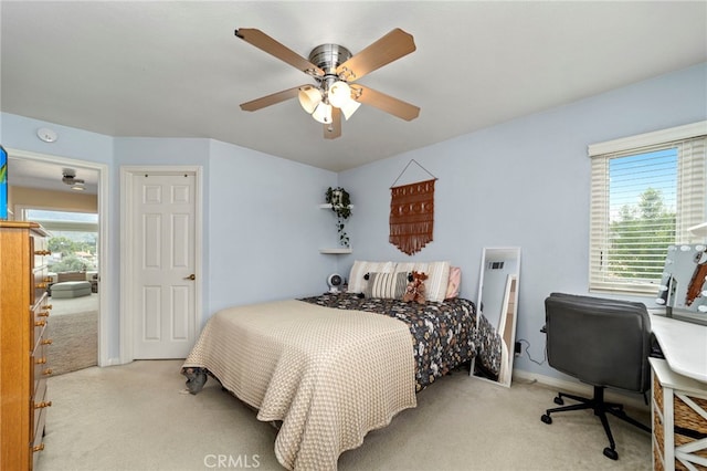 823 Sonora Ct, San Dimas, CA 91773 - carpeted bedroom featuring ceiling fan and a desk