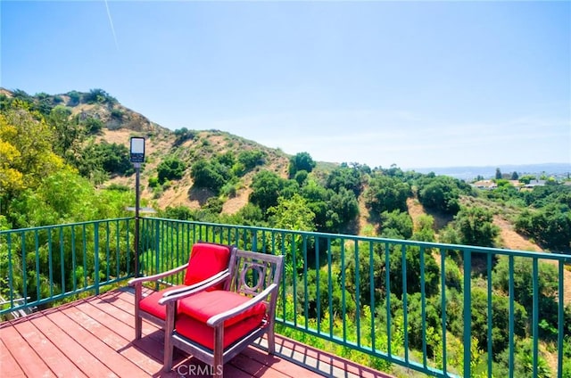 2036 S Buenos Aires Dr, Covina, CA 91724 - wooden deck featuring a mountain view