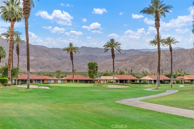 28 Malaga Dr, Rancho Mirage, CA 92270 - view of mountain background with nearby suburban area and a local golf course