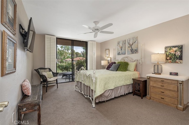 28 Malaga Dr, Rancho Mirage, CA 92270 - bedroom with carpet flooring and ceiling fan