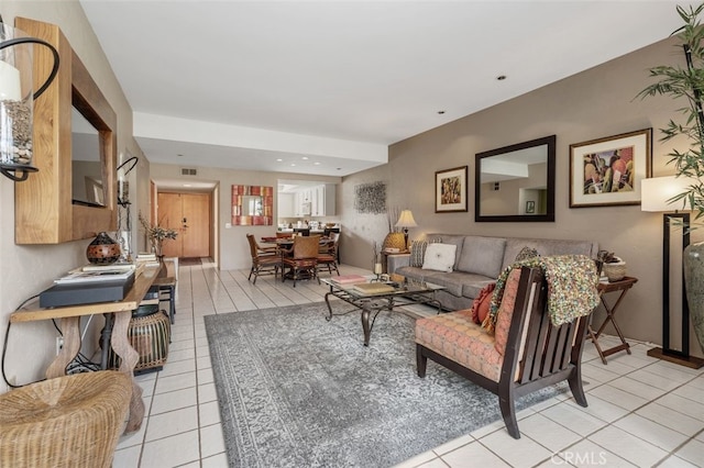 28 Malaga Dr, Rancho Mirage, CA 92270 - living room featuring light tile patterned floors