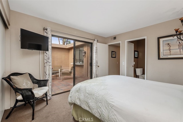 28 Malaga Dr, Rancho Mirage, CA 92270 - bedroom with access to exterior and carpet floors