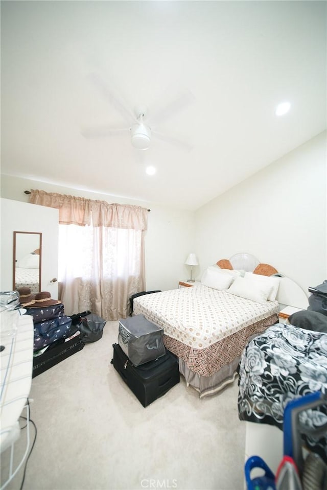 532 Venice Way Unit 8, Inglewood, CA 90302 - carpeted bedroom featuring a ceiling fan