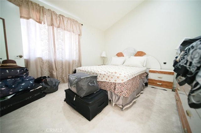 532 Venice Way Unit 8, Inglewood, CA 90302 - bedroom with vaulted ceiling and light colored carpet