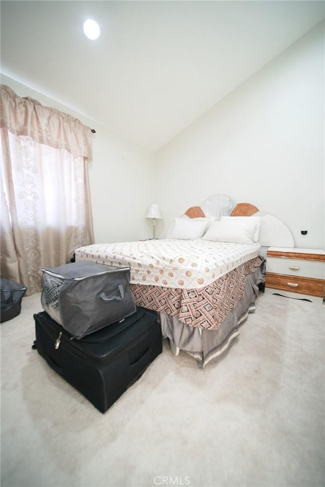 532 Venice Way Unit 8, Inglewood, CA 90302 - carpeted bedroom featuring vaulted ceiling