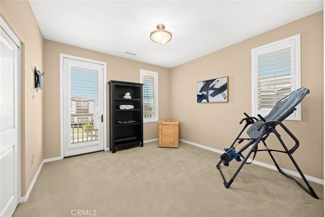 1252 N Lindley St, Azusa, CA 91702 - workout area with light colored carpet and baseboards