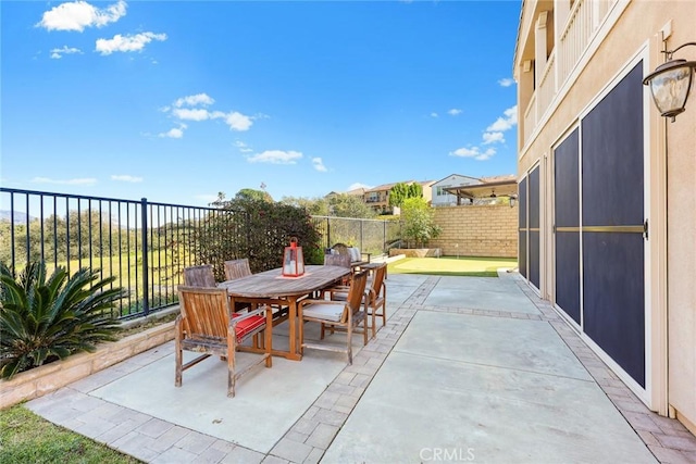 1252 N Lindley St, Azusa, CA 91702 - fenced backyard with outdoor dining area and a patio