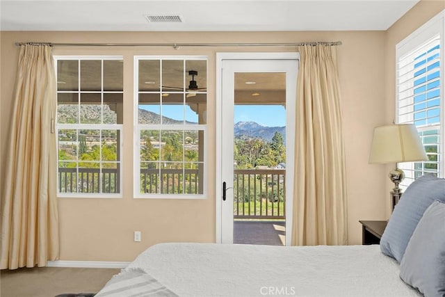 1252 N Lindley St, Azusa, CA 91702 - bedroom featuring access to exterior, carpet flooring, multiple windows, and baseboards
