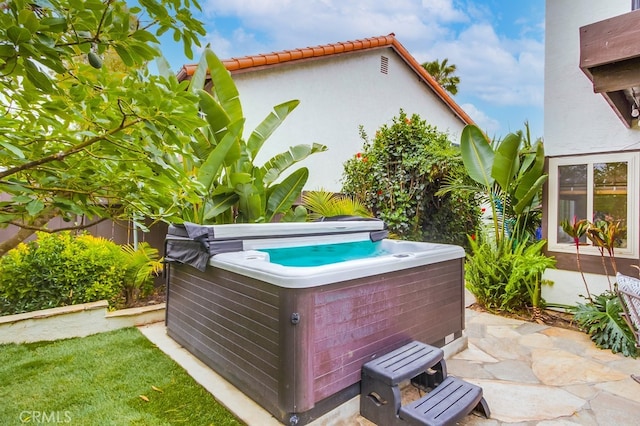 201 Todd Ct, Oceanside, CA 92054 - view of patio / terrace with a hot tub