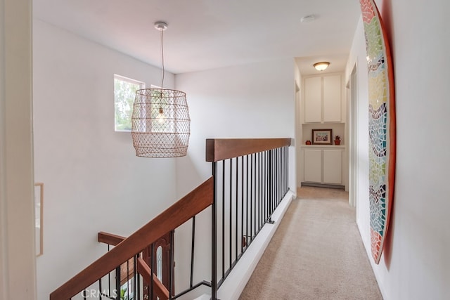 201 Todd Ct, Oceanside, CA 92054 - corridor with carpet flooring and an upstairs landing