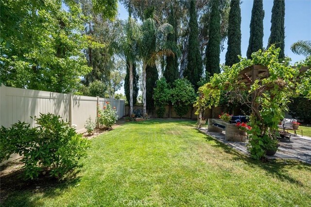 24214 Dalgo Dr, Valencia, CA 91355 - view of yard with a patio