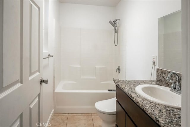 3504 Minnesota Trl, Frazier Park, CA 93225 - bathroom with vanity, shower / washtub combination, and tile patterned floors