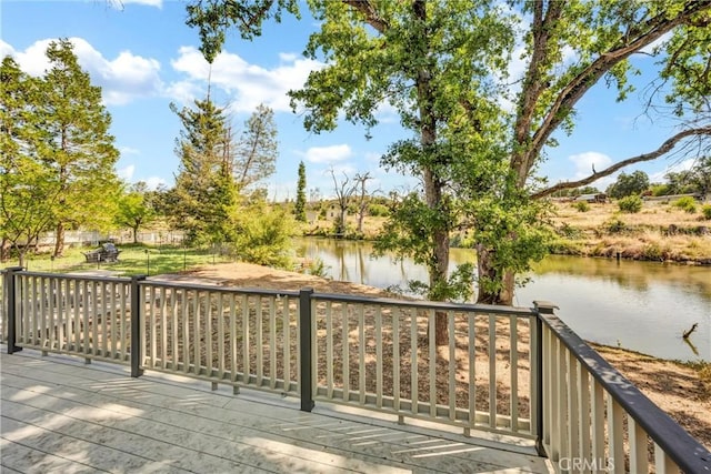 16410 Tish A Tang Rd, Lower Lake, CA 95457 - wooden terrace with a water view