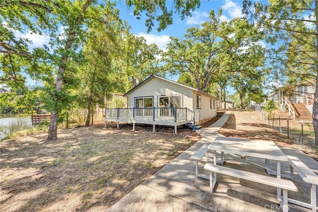 16410 Tish A Tang Rd, Lower Lake, CA 95457 - rear view of house featuring a deck