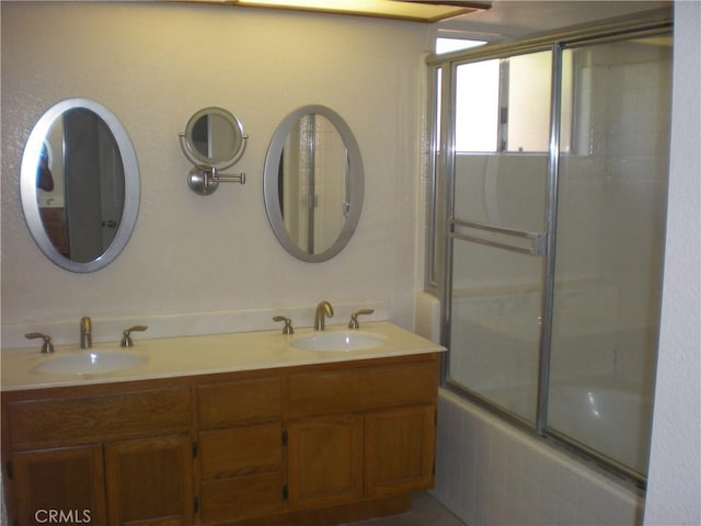28265 La Bajada, Laguna Niguel, CA 92677 - full bath with double vanity and shower / bath combination with glass door