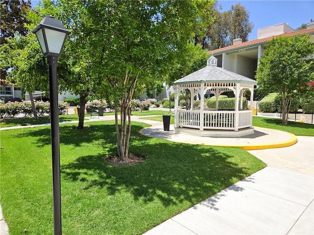 4734 Park Granada Unit 238, Calabasas, CA 91302 - view of home's community with a gazebo and a yard