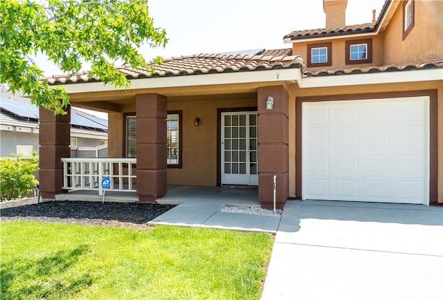 27170 Arrow Point Trl, Corona, CA 92883 - view of front of home featuring a porch, stucco siding, and a tile roof