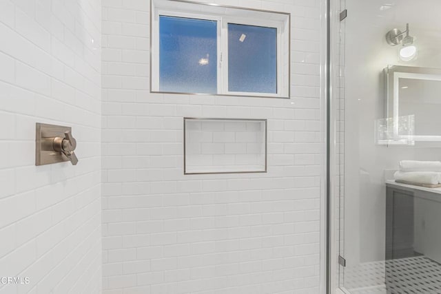 15233 Camarillo St, Sherman Oaks, CA 91403 - bathroom with a shower stall and vanity