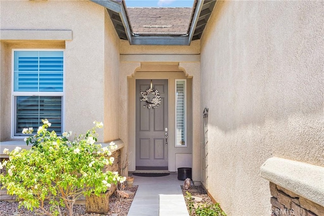 19423 Crystal Springs Ln, Apple Valley, CA 92308 - property entrance featuring stucco siding