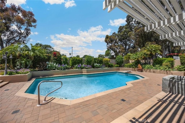 1463 Avolencia Dr, Fullerton, CA 92835 - view of swimming pool with a patio