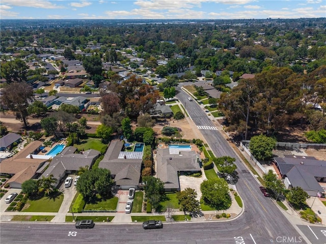 1463 Avolencia Dr, Fullerton, CA 92835 - aerial view of property's location with a pool area and nearby suburban area