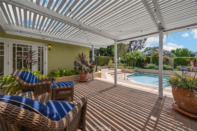 1463 Avolencia Dr, Fullerton, CA 92835 - view of patio with a pergola and an outdoor pool