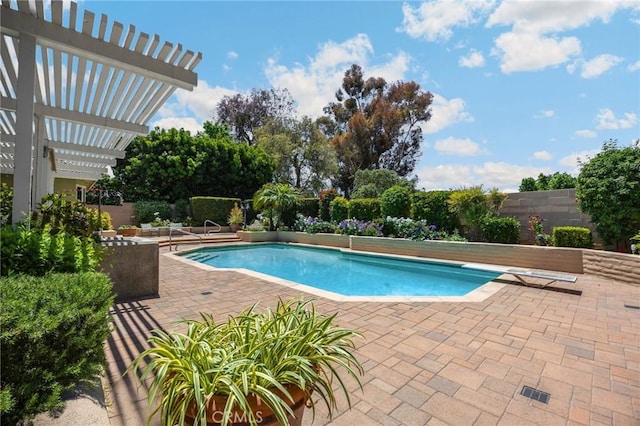1463 Avolencia Dr, Fullerton, CA 92835 - view of pool with a patio area and a pergola