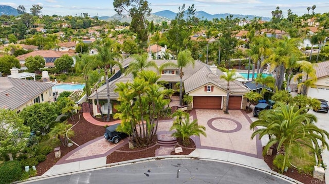 2227 Villa Verde Rd, Escondido, CA 92029 - aerial view of residential area with a mountain backdrop