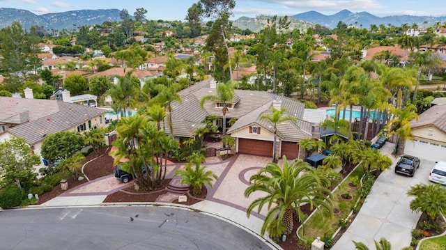 2227 Villa Verde Rd, Escondido, CA 92029 - aerial perspective of suburban area featuring mountains