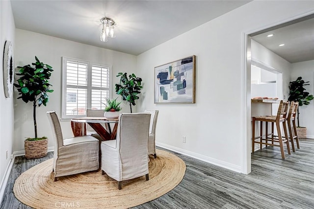 1217 S Gertruda Ave, Redondo Beach, CA 90277 - dining room featuring wood finished floors, baseboards, and recessed lighting