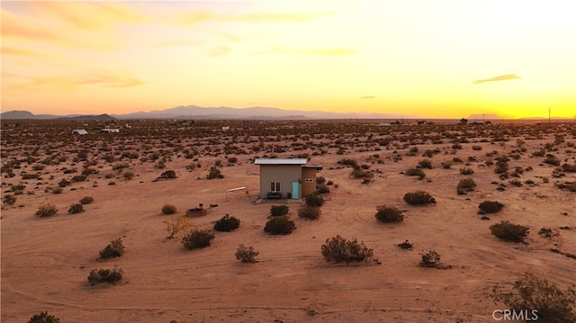 310 Enchanted Rd, Joshua Tree, CA 92252 - mountain view featuring a desert landscape and rural landscape