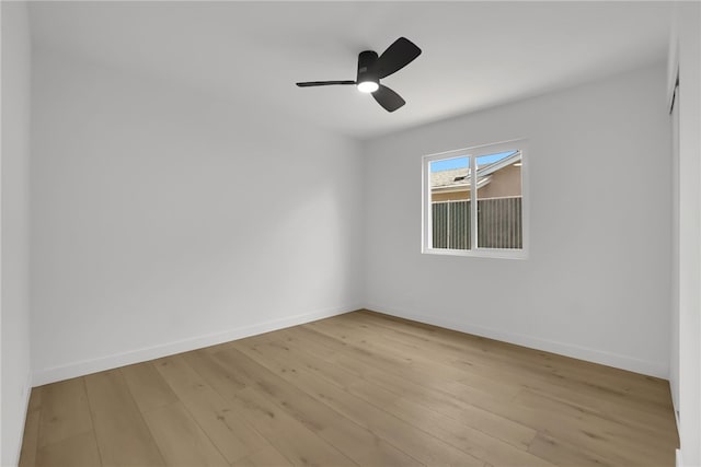 1152 W Tudor St, San Dimas, CA 91773 - empty room featuring light wood-type flooring, baseboards, and ceiling fan