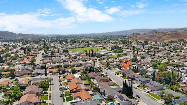 6421 Almar St, Simi Valley, CA 93063 - aerial perspective of suburban area with a mountainous background
