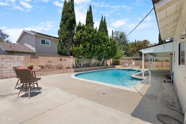 6421 Almar St, Simi Valley, CA 93063 - view of pool with a patio and a fenced backyard