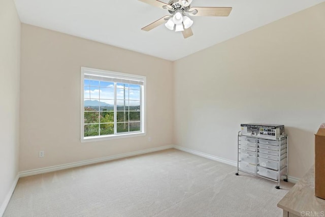 23406 Oakely Pl, Ramona, CA 92065 - carpeted spare room with baseboards and ceiling fan