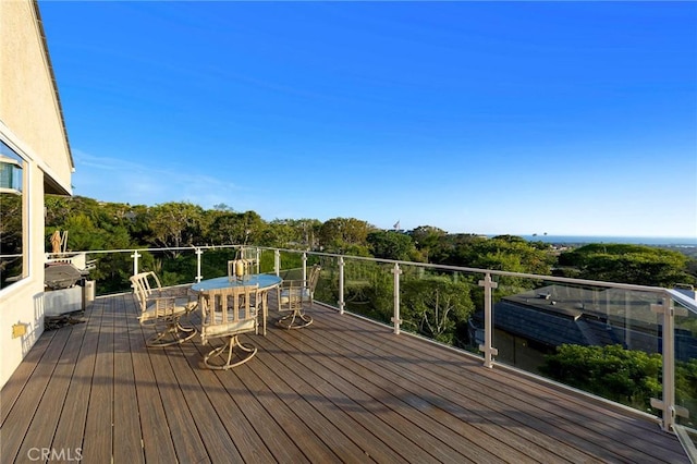 3 Harbor Ridge Dr, Newport Beach, CA 92660 - wooden deck featuring outdoor dining area