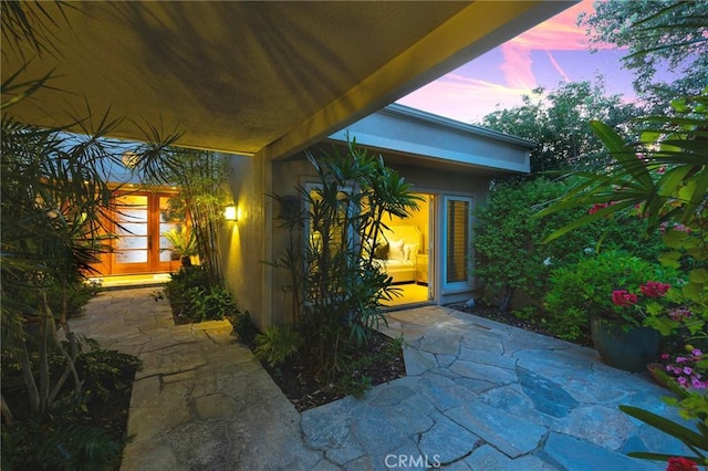 3 Harbor Ridge Dr, Newport Beach, CA 92660 - patio terrace at dusk with a patio area
