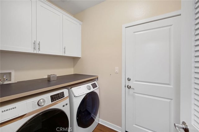 228 Borrego, Irvine, CA 92618 - washroom with cabinet space, independent washer and dryer, and wood finished floors