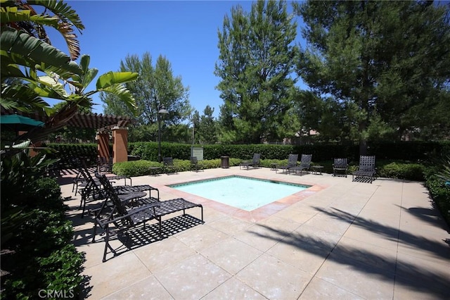 228 Borrego, Irvine, CA 92618 - view of pool with a patio area and a pergola