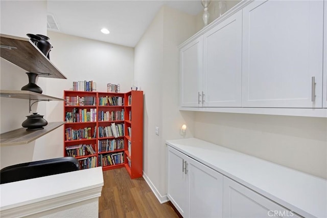 228 Borrego, Irvine, CA 92618 - home office with wood finished floors and recessed lighting