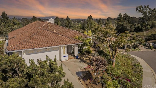 221 Via Tierra, Encinitas, CA 92024 - aerial view of property and surrounding area