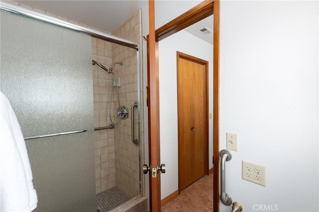250 Coral Ct, Pismo Beach, CA 93449 - bathroom with a stall shower and tile patterned floors
