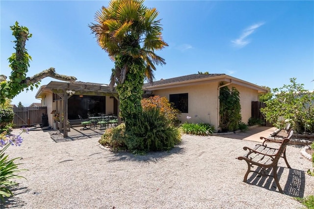 250 Coral Ct, Pismo Beach, CA 93449 - rear view of property with stucco siding and a patio area