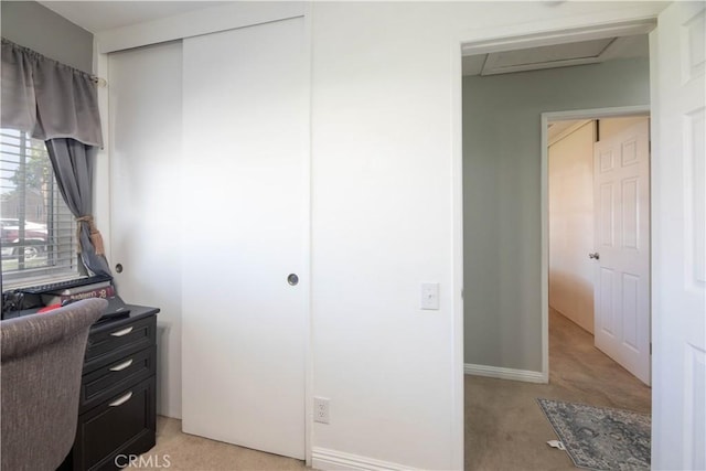 10546 Royal Oak Way, Stanton, CA 90680 - home office with light colored carpet and attic access