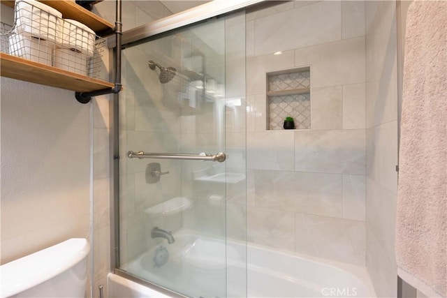 10546 Royal Oak Way, Stanton, CA 90680 - bathroom with bath / shower combo with glass door and toilet