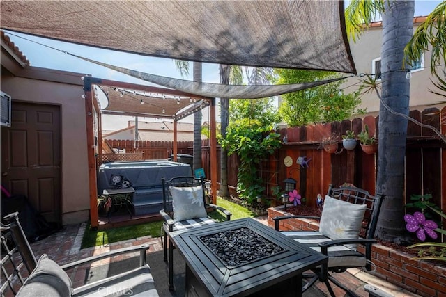10546 Royal Oak Way, Stanton, CA 90680 - fenced backyard featuring a fire pit and a patio