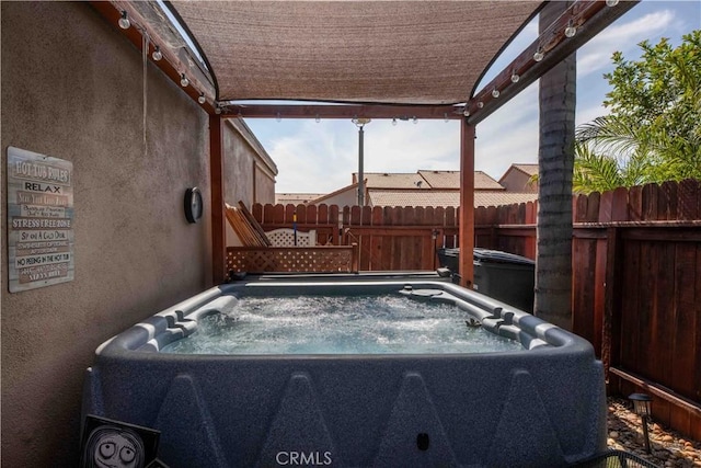 10546 Royal Oak Way, Stanton, CA 90680 - view of patio with a hot tub