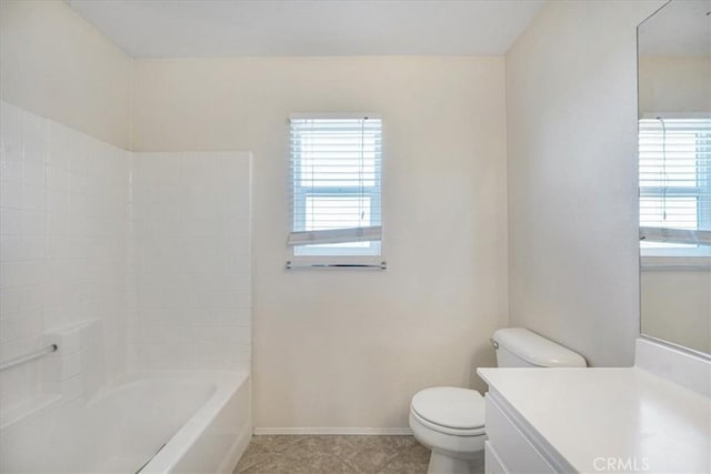 36340 Sicily Ln, Winchester, CA 92596 - bathroom with plenty of natural light, vanity, tile patterned floors, and shower / tub combination